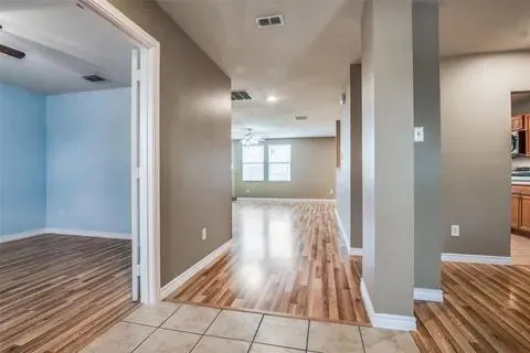 a view of wooden floor