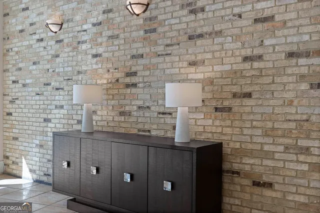a view of a kitchen with a refrigerator