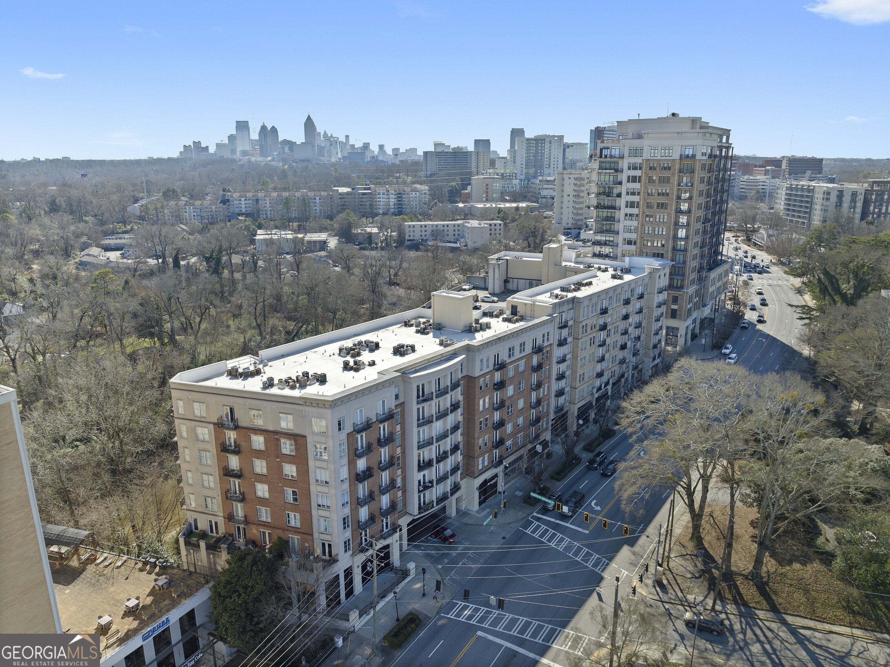 2255 Peachtree Road Northeast, Unit 521 Atlanta, GA 30305 - Photo 48 of 51 a view of a city with tall buildings