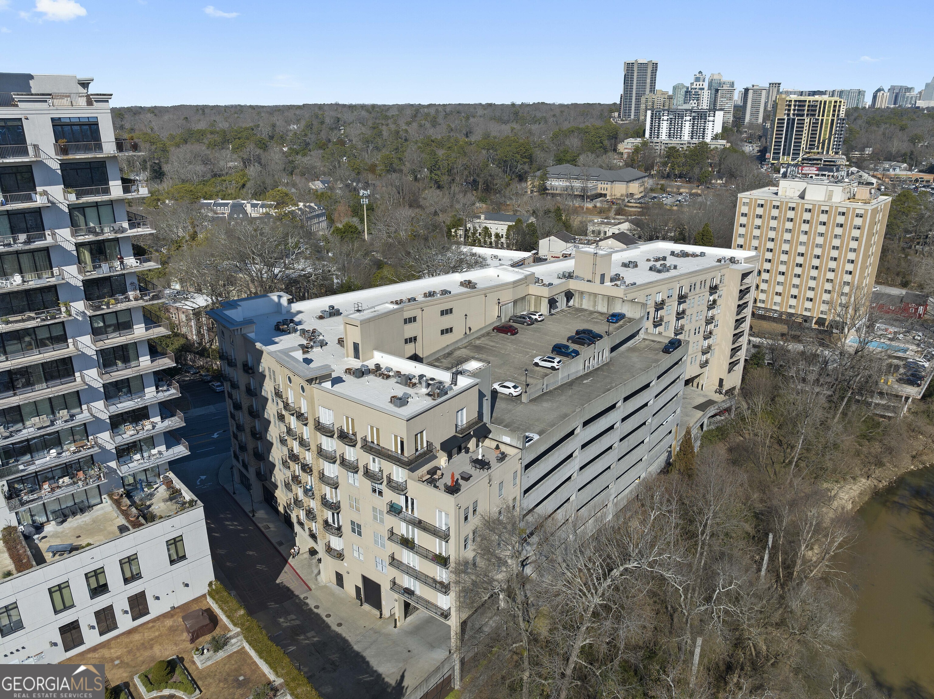 2255 Peachtree Road Northeast, Unit 521 Atlanta, GA 30305 - Photo 50 of 51 a view of a city with tall buildings