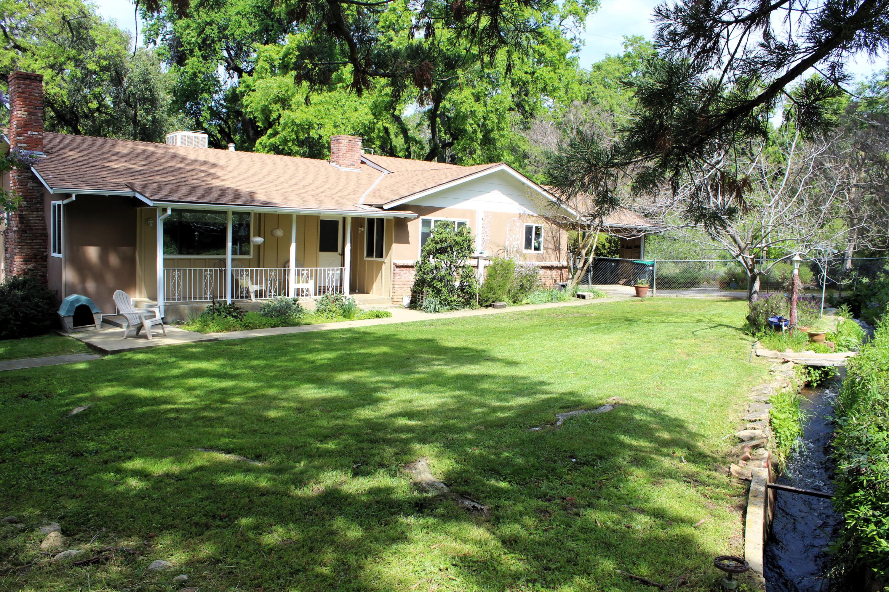 43670 Balch Park Road Springville, CA 93265 - Photo 4 of 43 Front Yard with the Ditch Running Through It