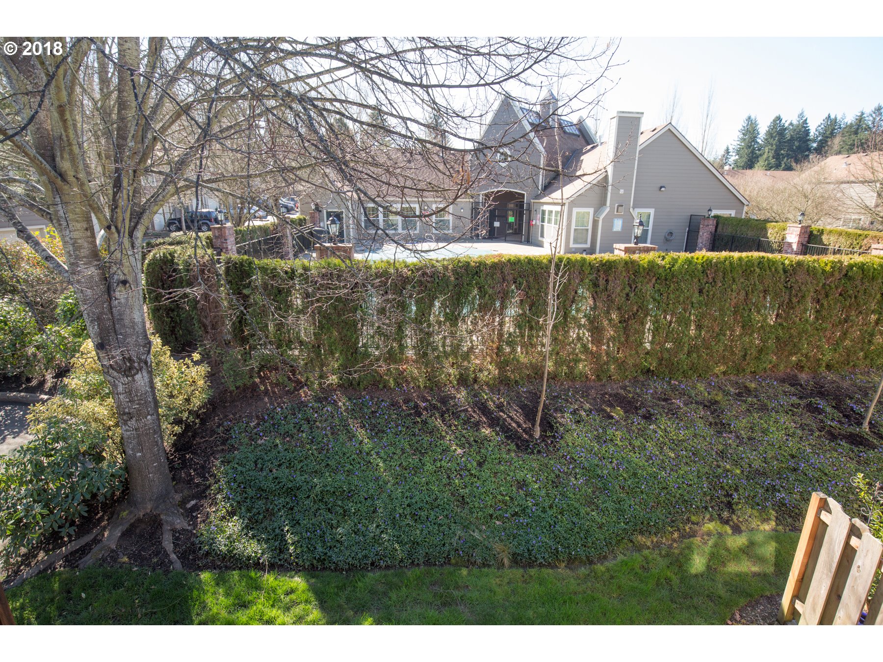 7123 Southwest Sagert Street, Unit 101 Tualatin, OR 97062 - Photo 13 of 24 a view of a yard in front of a house