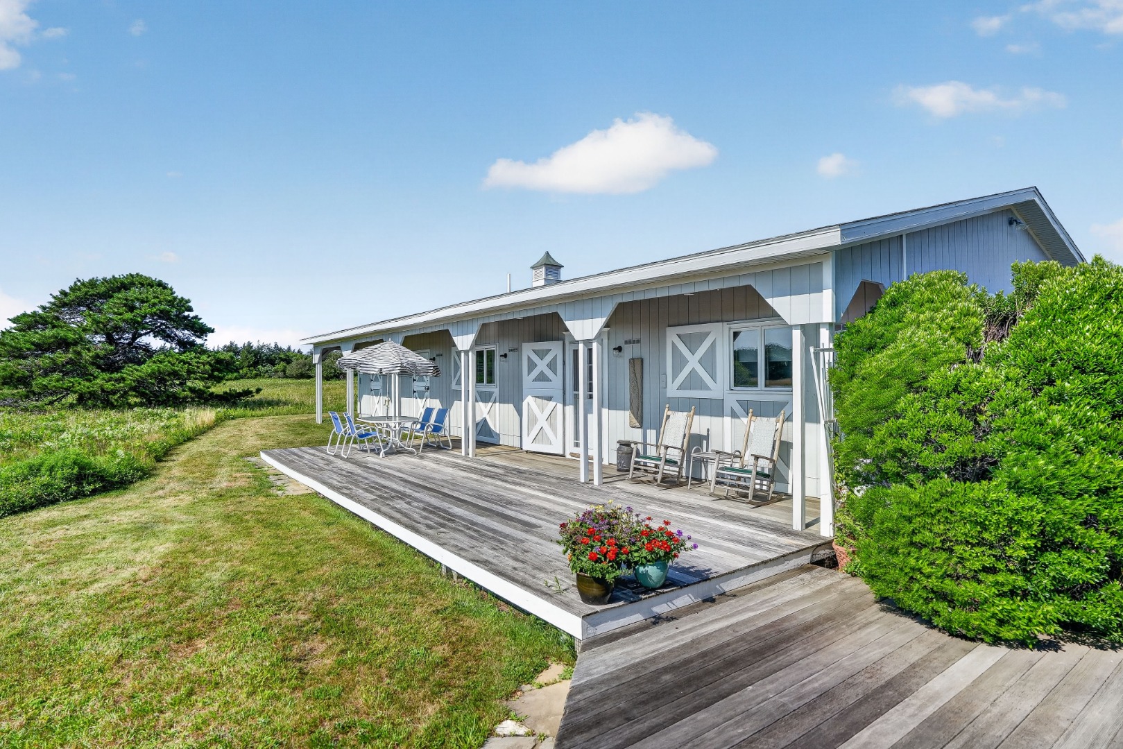 30 Elias Lane West Tisbury, MA 02568 - Photo 22 of 30 The two bedroom guest house has a lovely front porch.