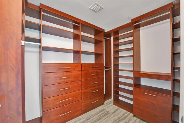 a view of a city with tall buildings