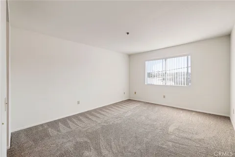 an empty room with an entryway