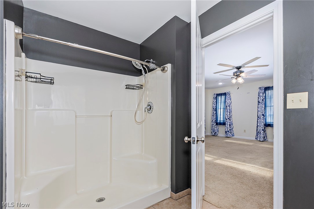 917 Brunswick Road Cleveland Heights, OH 44112 - Photo 23 of 42 Updated primary bath with walk-in shower.