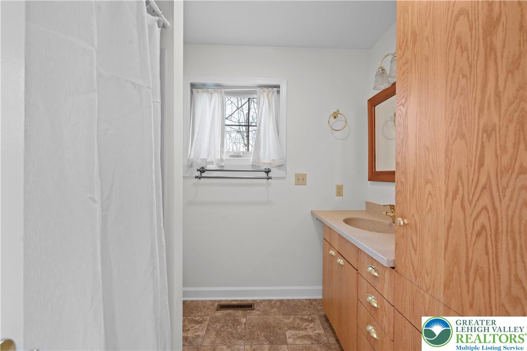 2 Pinewood Circle Hazleton, PA 18202 - Photo 21 of 34 a bathroom with a sink a mirror and a vanity