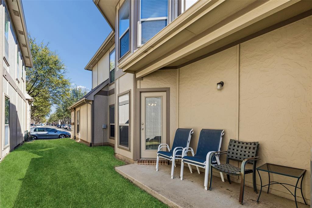 5500 Conch Train Road McKinney, TX 75070 - Photo 29 of 34 a view of a chair and table in backyard of the house