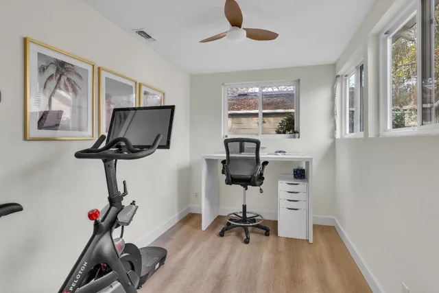 a view of living room with furniture and decor