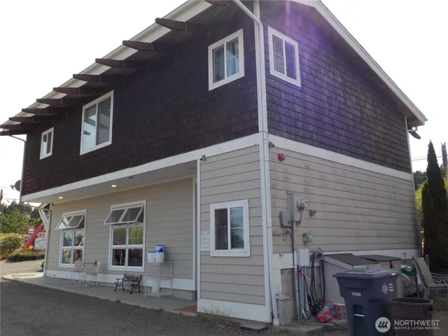 a view of a house with a garage