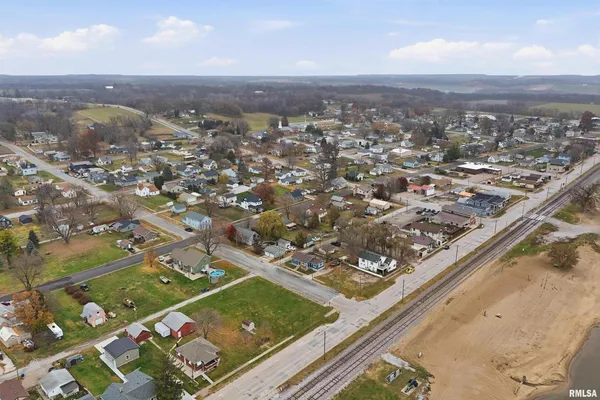 an aerial view of a city