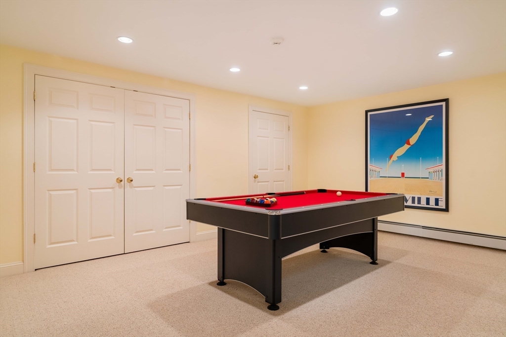 38 Fuller Brook Road Wellesley, MA 02482 - Photo 37 of 42 a room with pool table and projector