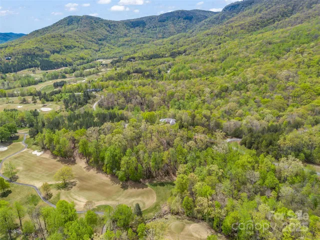 a view of a lake with a mountain