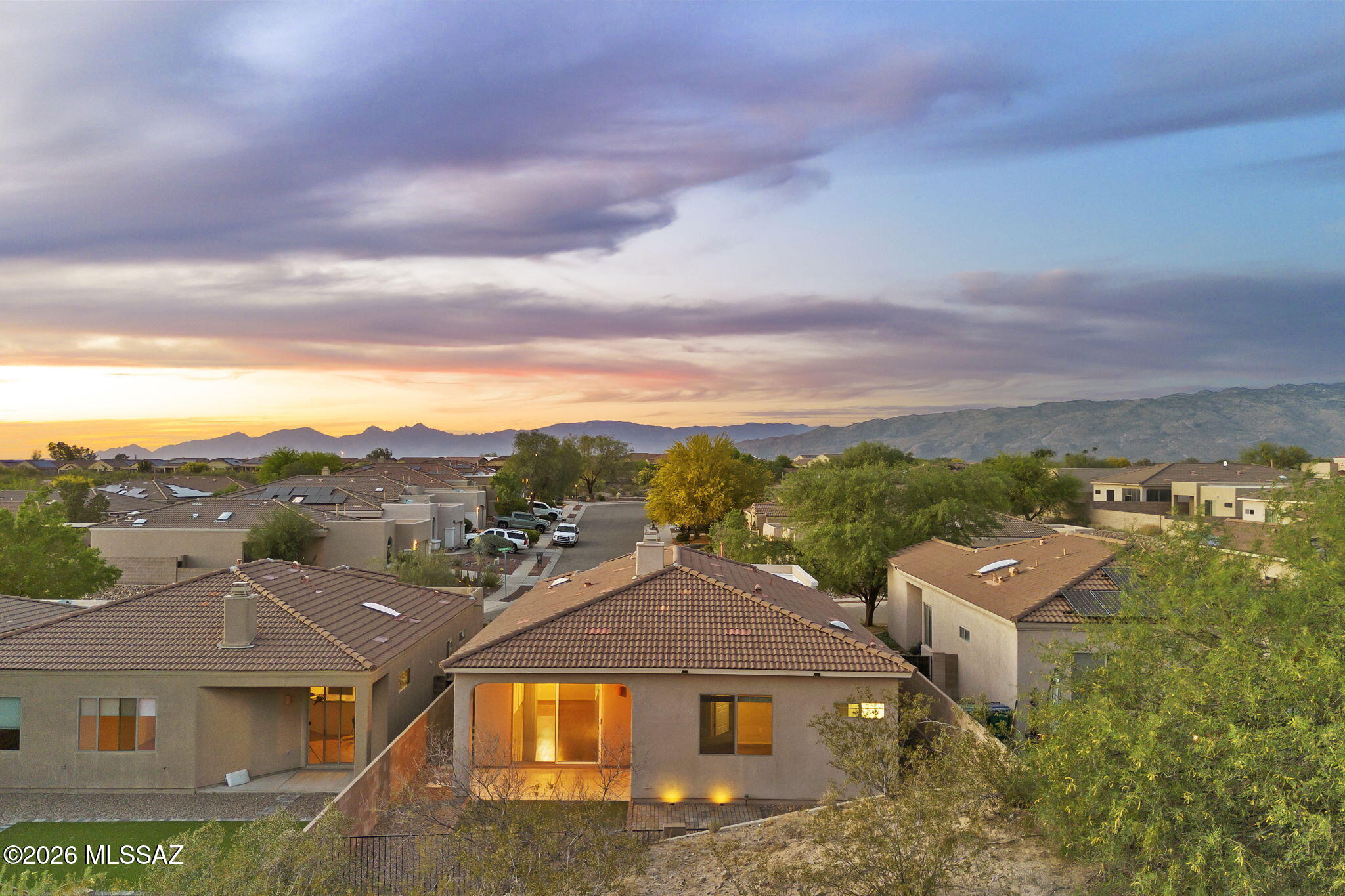 13668 East High Plains Ranch Street Vail, AZ 85641 - Photo 41 of 51 an aerial view of a house