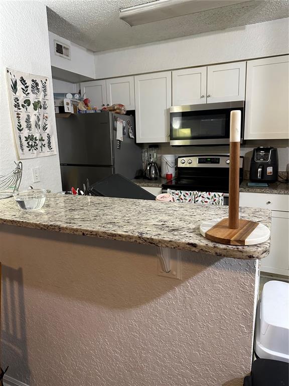 2214 Metropolitan Way, Unit 2210 Orlando, FL 32839 - Photo 2 of 14 a kitchen with kitchen island granite countertop a sink and a stove