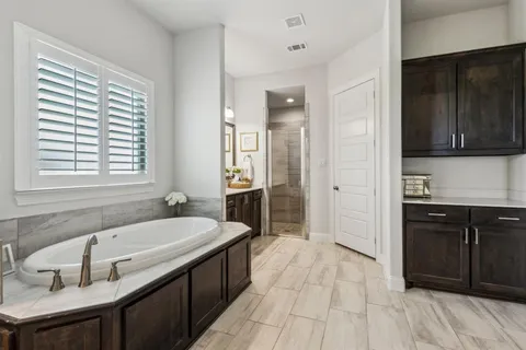 a bathroom with a sink and a bathtub