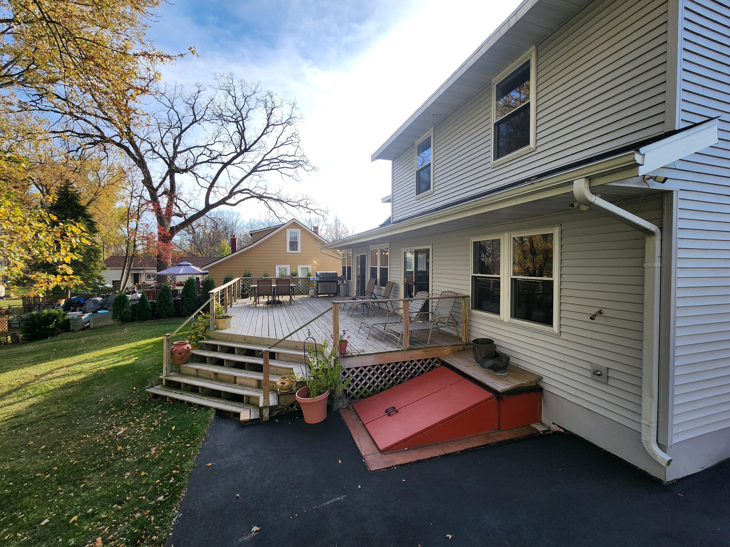 7715 West Wind Lake Road Norway, WI 53185 - Photo 32 of 63 ext lakeside deck