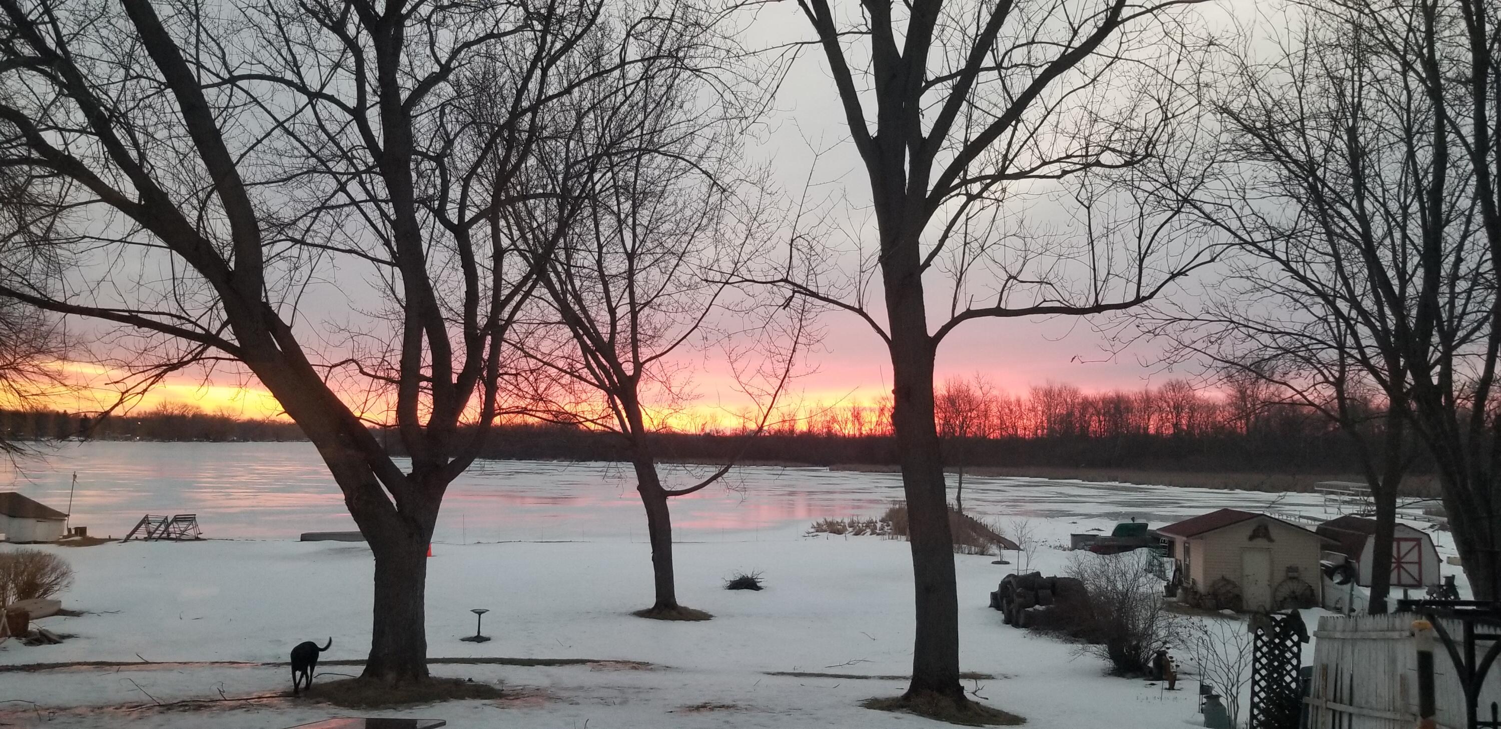 7715 West Wind Lake Road Norway, WI 53185 - Photo 42 of 63 winter sunrise