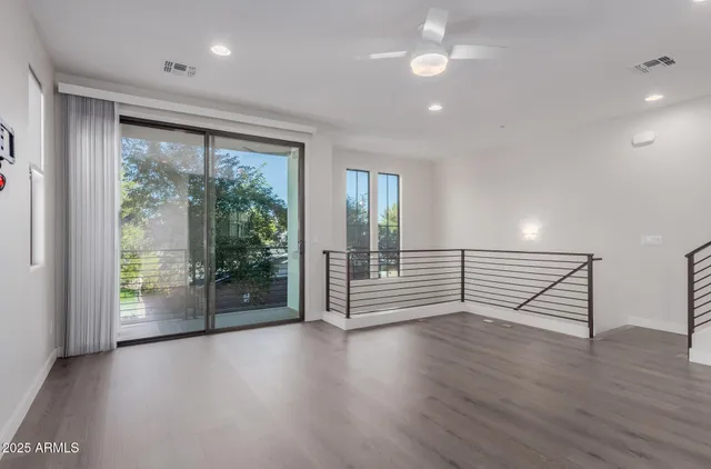 a picture of a room with a door