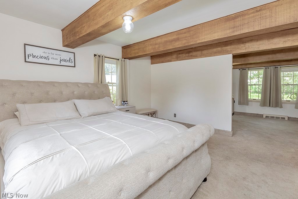 23655 Wimbledon Road Shaker Heights, OH 44122 - Photo 10 of 23 Carpeted bedroom featuring beamed ceiling