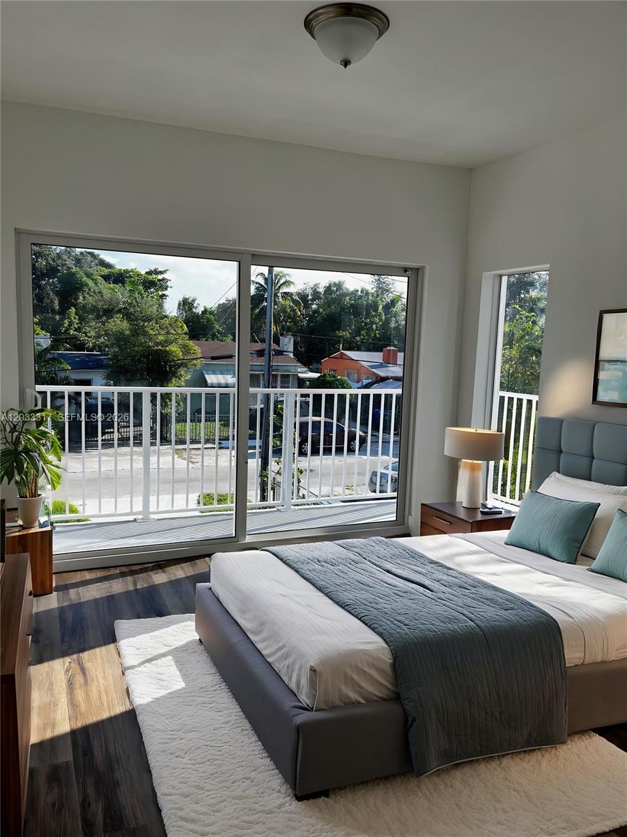 37 Northwest 70th Street, Unit B Miami, FL 33150 - Photo 6 of 17 Primary Bedroom Virtually Staged