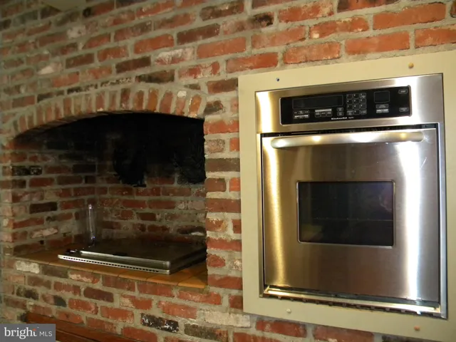 a closeup of a fireplace