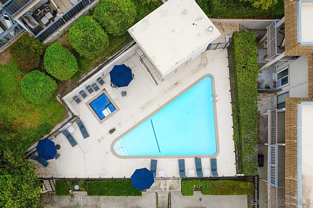 2383 Altisma Way, Unit B Carlsbad, CA 92009 - Photo 25 of 38 an aerial view of a house with a yard