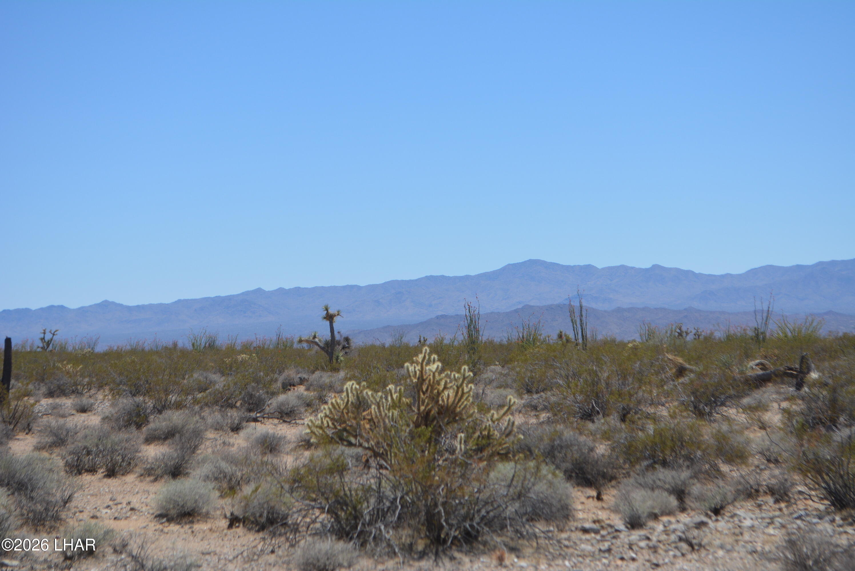 199 Cortaro Road Yucca, AZ 86438 - Photo 12 of 39 a view of a town with mountains in the background