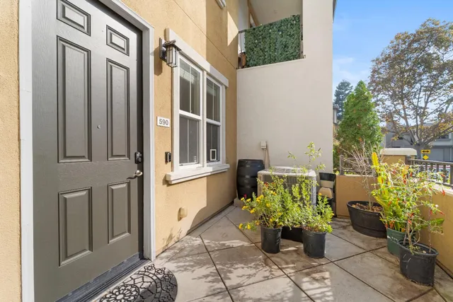 a view of a entryway of a house