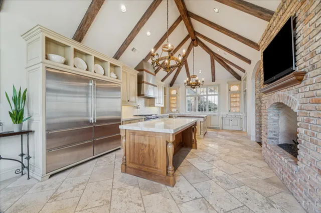 a kitchen with a stove and a sink