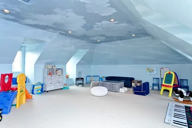 a view of outdoor space with seating area