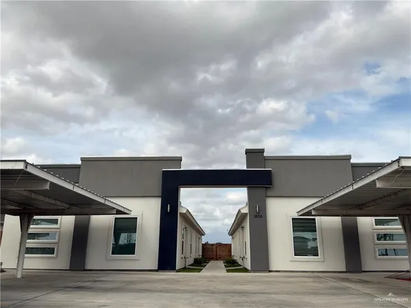 a view of a house with a terrace