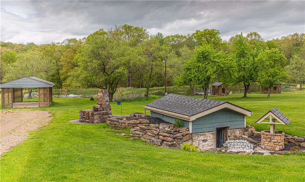 166 Ed Lees Lane Kennerdell, PA 16374 - Photo 40 of 46 View of spring house, gazebo and lake