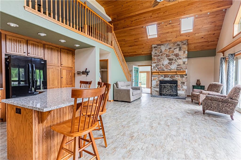 166 Ed Lees Lane Kennerdell, PA 16374 - Photo 5 of 46 View of the Great room from the front door with the kitchen on the left