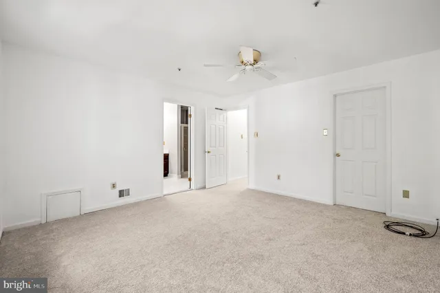 a view of an empty room