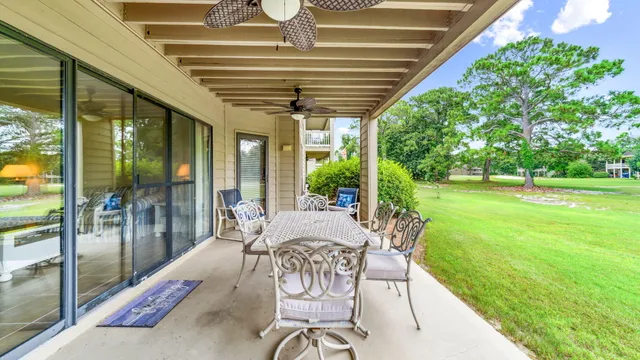 a outdoor space with furniture