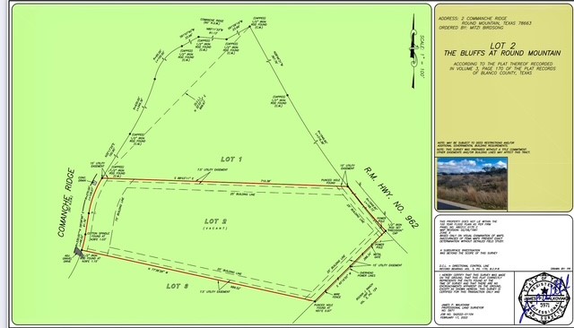 285 Comanche Ridge Round Mountain, TX 78663 - Photo 2 of 4 Survey map / technical document