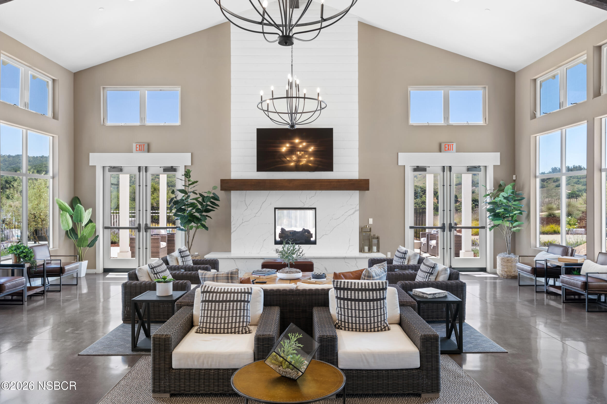 1147 Ginger Place Santa Maria, CA 93455 - Photo 35 of 55 a living room with fireplace furniture and a large window