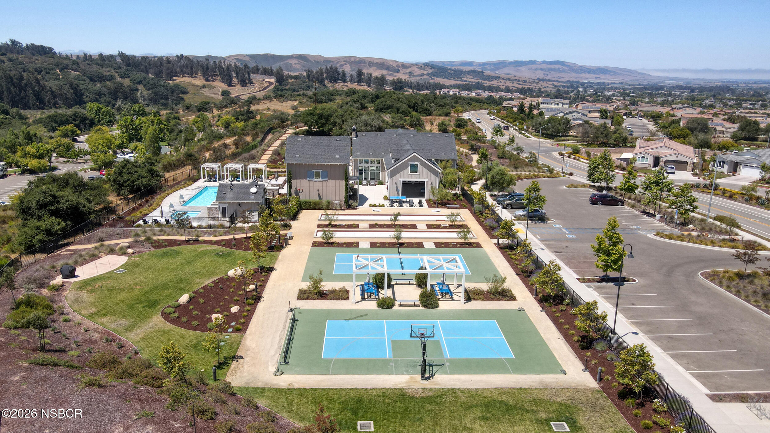 1147 Ginger Place Santa Maria, CA 93455 - Photo 51 of 55 an aerial view of a house with a swimming pool