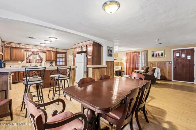 a view of backyard with green space