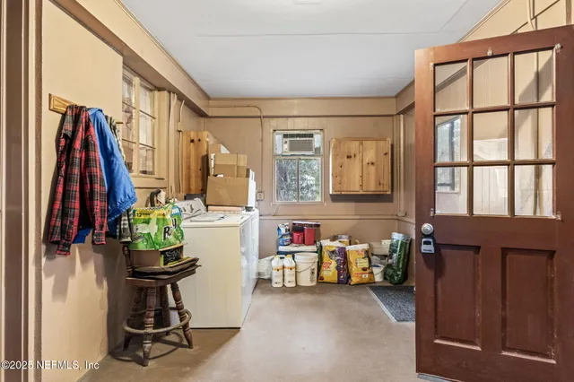 a view of a lake view with a garden