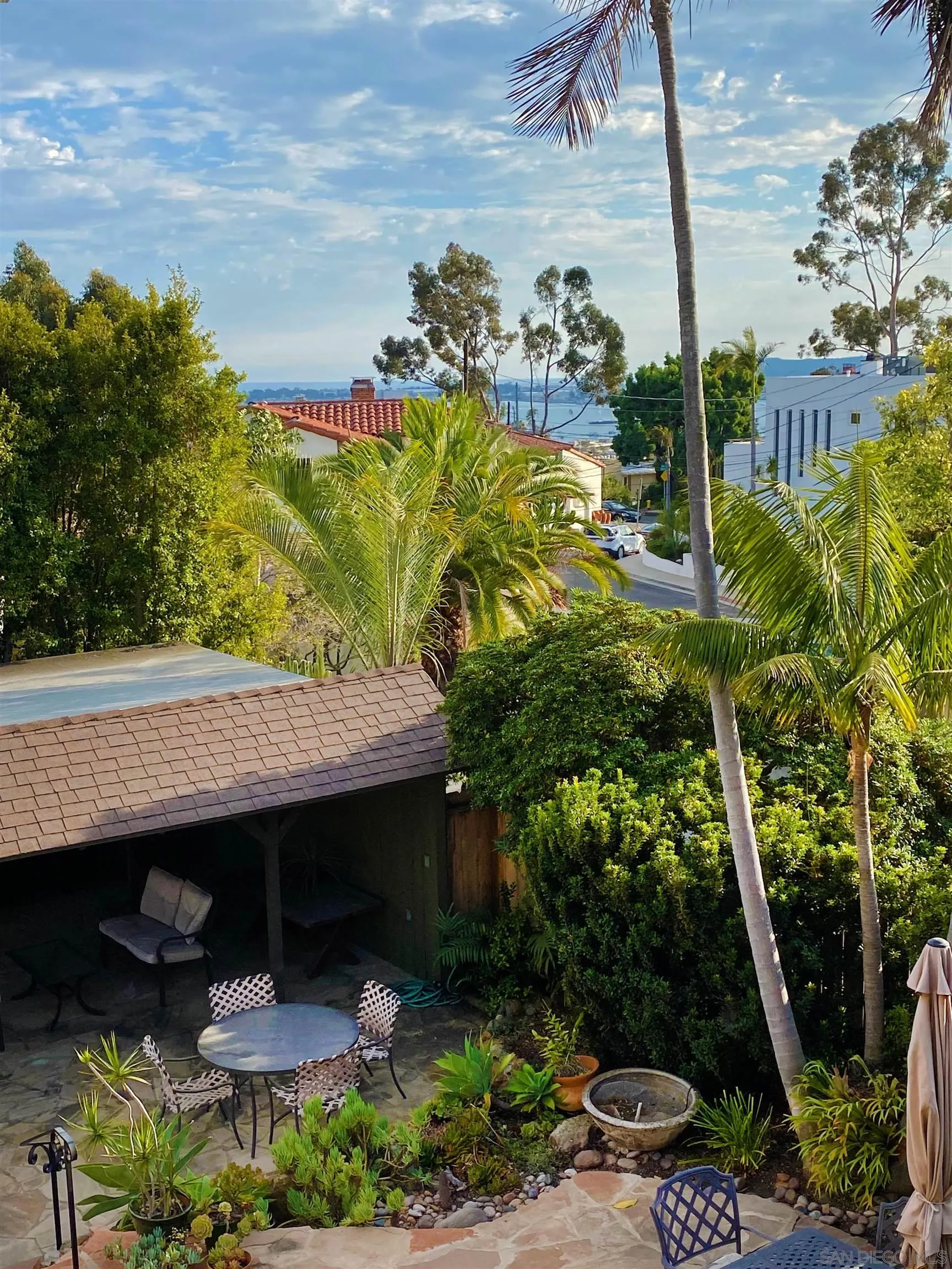 305 West Olive Street San Diego, CA 92103 - Photo 47 of 74 a view of a backyard with plants and a patio