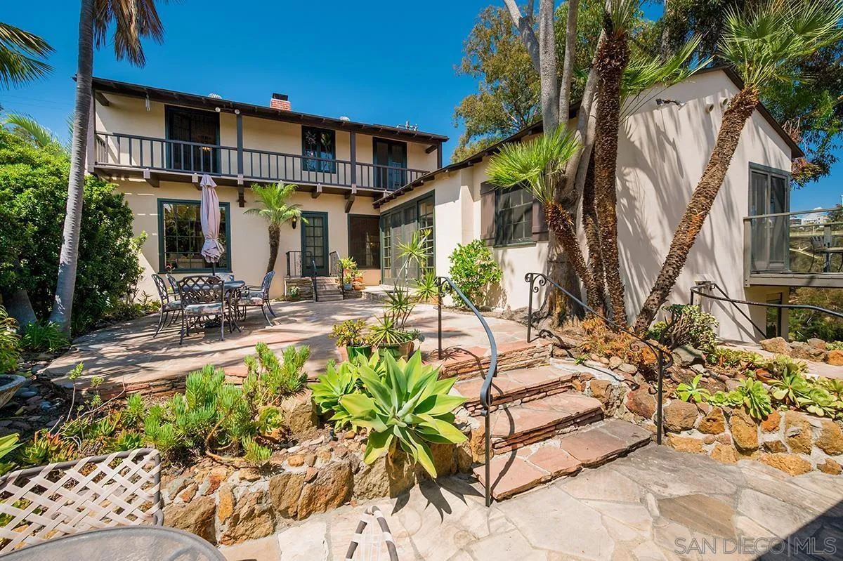 305 West Olive Street San Diego, CA 92103 - Photo 62 of 74 a view of a house with backyard and sitting area