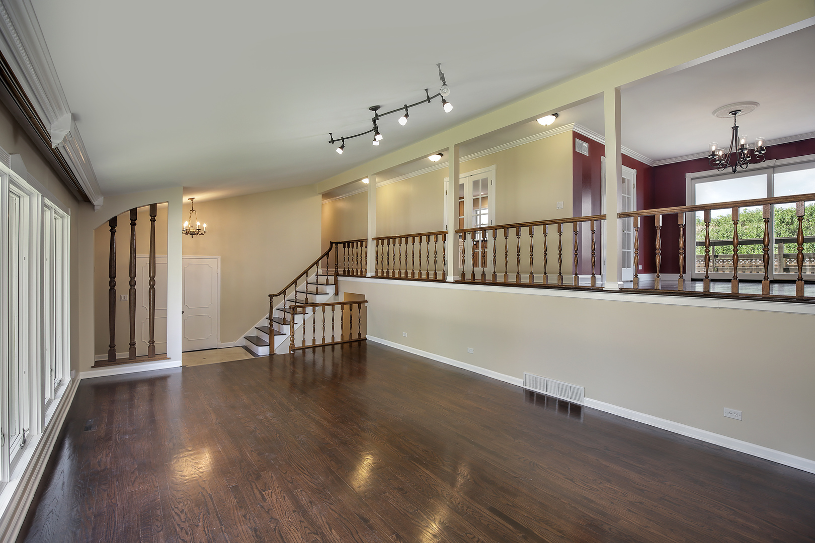 919 Suffield Terrace Northbrook, IL 60062 - Photo 4 of 13 a view of staircase with lots of wooden floor and windows