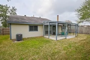 a house view with a garden space