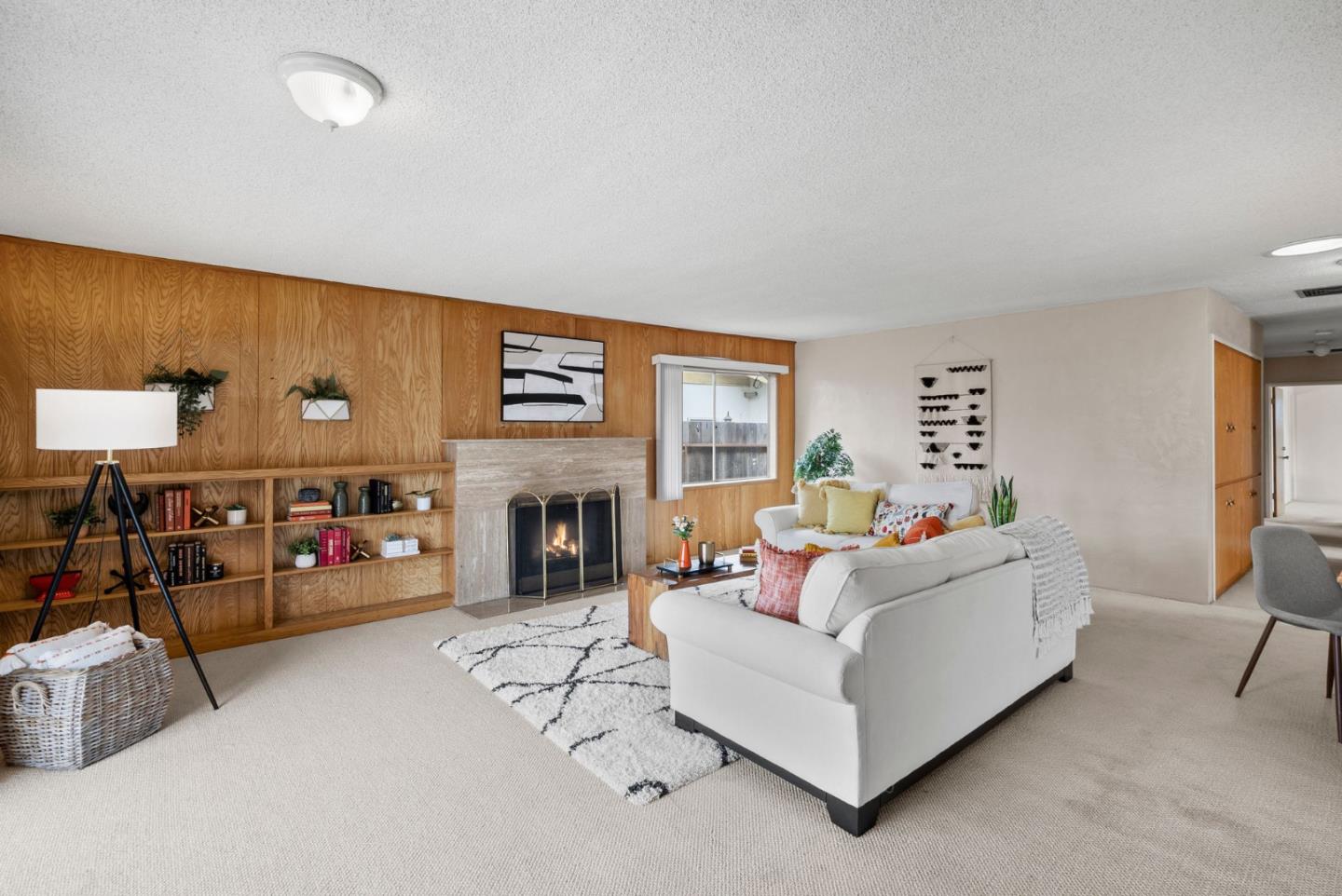 345 Green Valley Road Watsonville, CA 95076 - Photo 9 of 44 a living room with furniture and a fireplace