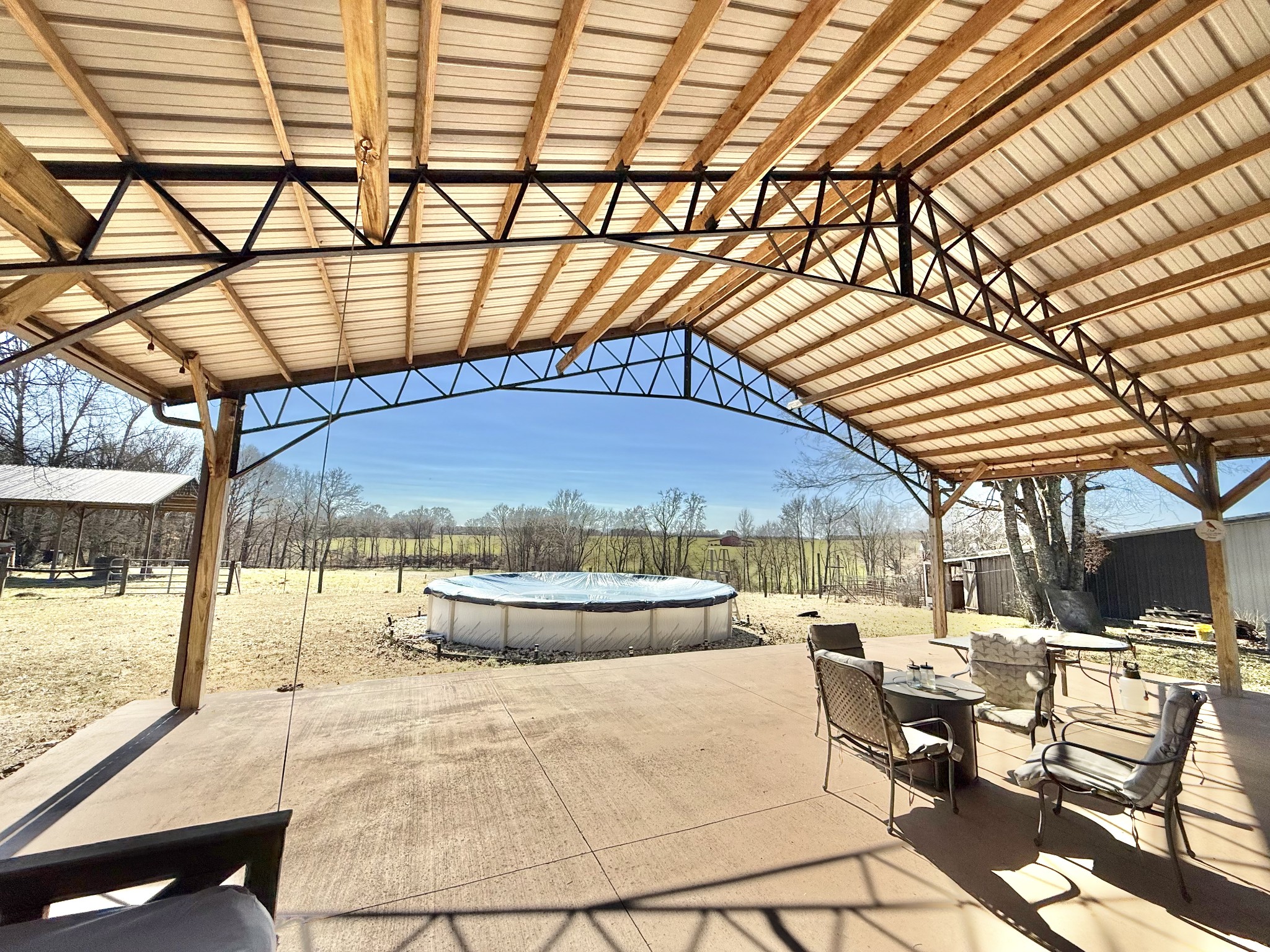 122 McIntyre Road Iron City, TN 38463 - Photo 13 of 15 a view of a swimming pool with a patio and a yard