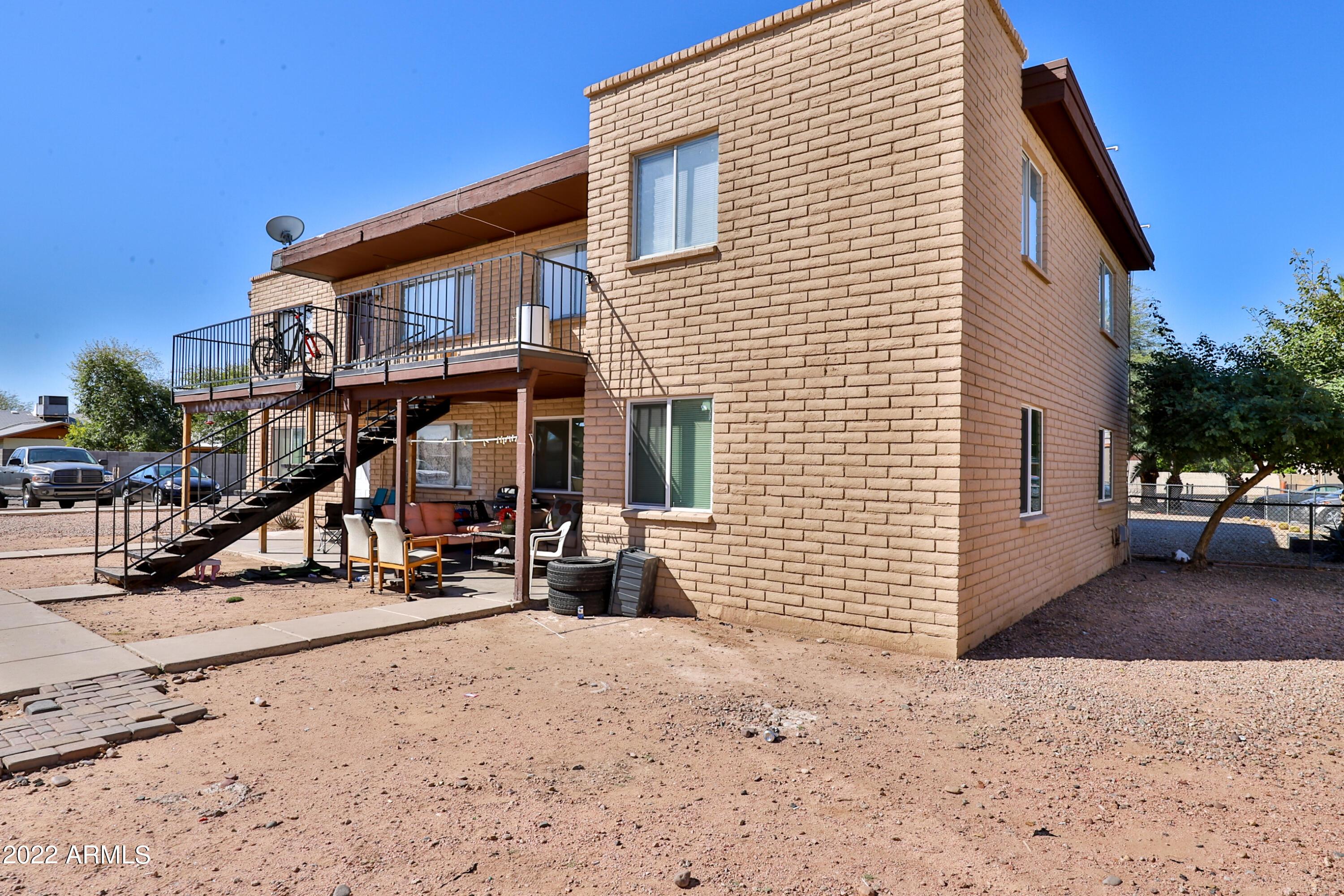 a view of a house with a patio
