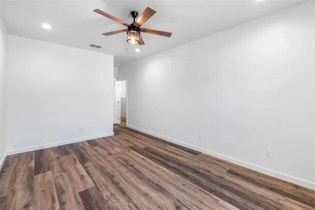 wooden floor in an empty room