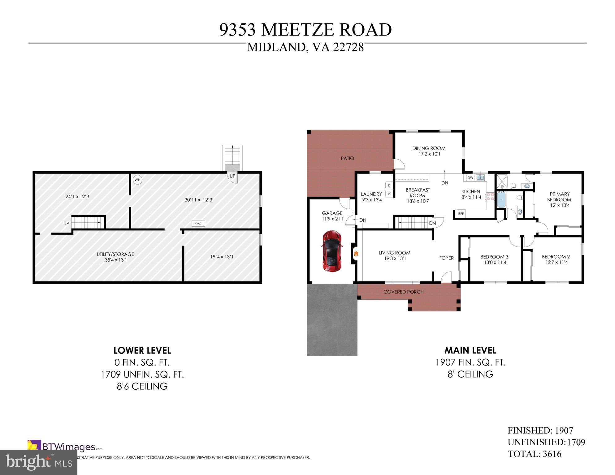 9353 Meetze Road Midland, VA 22728 - Photo 34 of 36 Floorplan
